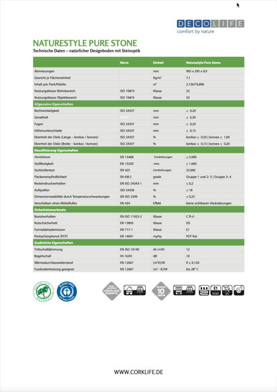 Corklife - Naturstyle pure