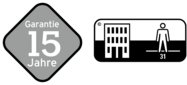 15 Jahre Garantie